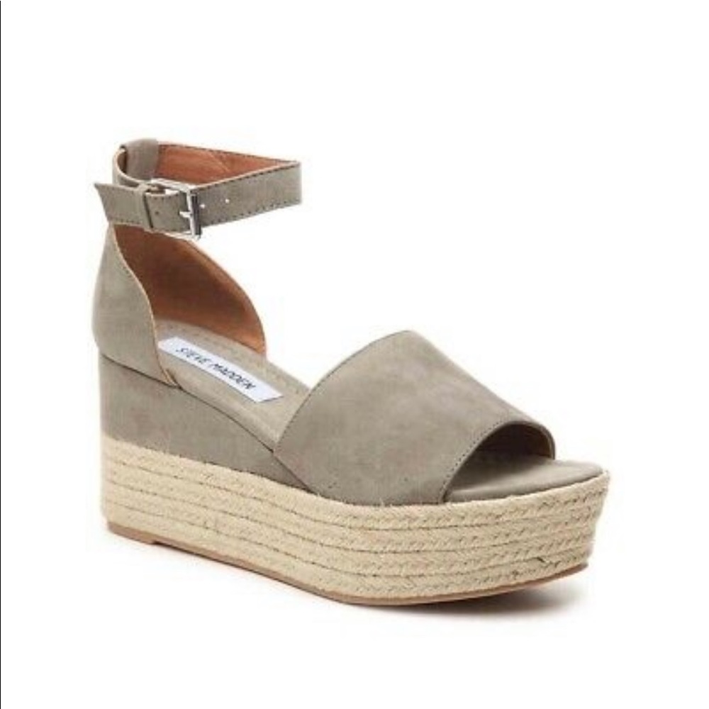 Steve Madden Grey Wedges